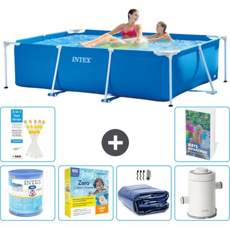 Rechteckiger Frame Pool - 220x150x60 cm - 7-teilig S65