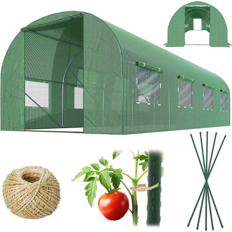 Tunnel da giardino 25 x 4 m 10 m2 plonos