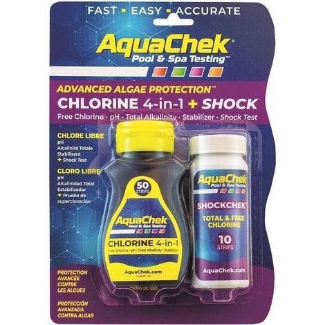 Testeur Aquacheck Chlorine 4-in-1 + Shock AQUACHECK - AQC-470-5016
