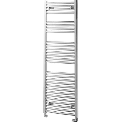 Heatwave Tempo Curved Chrome Ladder Towel Rail 1400mm (H) x 450mm (W) (1/3)
