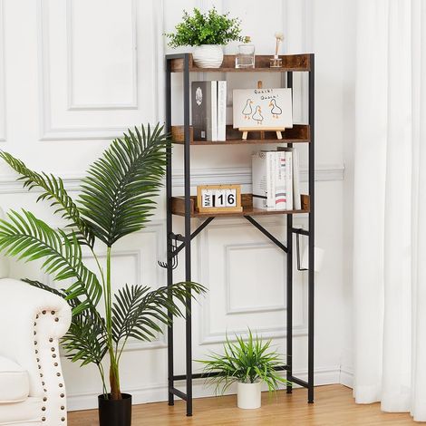 Support à plantes métallique 3 niveaux pour salle de bain, salon et balcon (1/4)