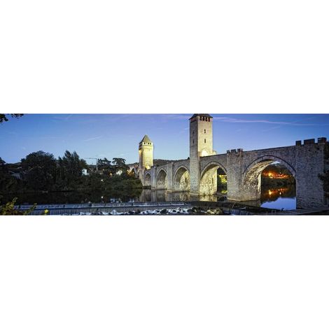 Tableau sur toile Cahors 30x97 cm - Impression sur Toile Murale Décorative - Image imprimée en HD sur Toile - Toile sur Châssis en Bois FSC - Fabriqué en France (1/4)