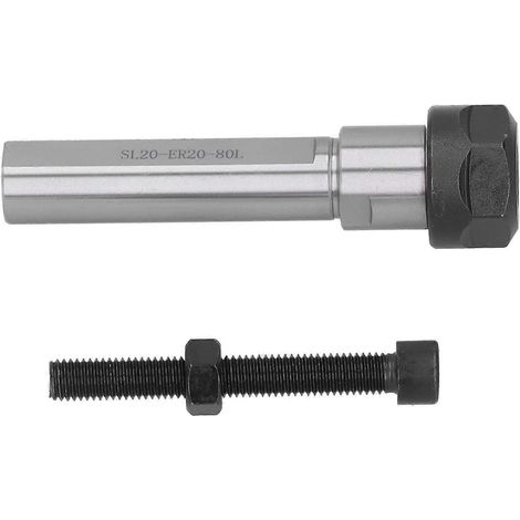 Spannzangenfutterhalter mit gerader Verlängerungsstange für CNC-Drehmaschinen, schwimmendes Gewindeschneidwerkzeug SL20‑ER20‑80L