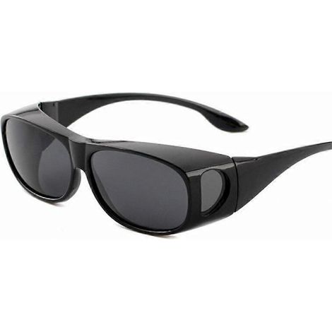 Lunettes de soleil polarisées à porter par-dessus ses lunettes de vue, lunettes de soleil enveloppantes à porter par-dessus ses lunettes correctrices UV (1/5)