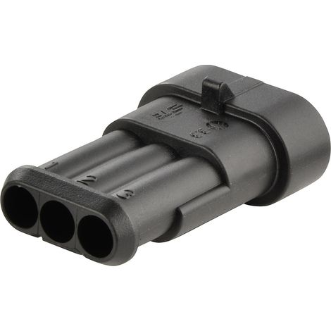 TE Connectivity Stiftgehäuse-Kabel AMP-Superseal 1.5mm Series Polzahl Gesamt 3 Rastermaß: 6 mm 28210 (1/2)