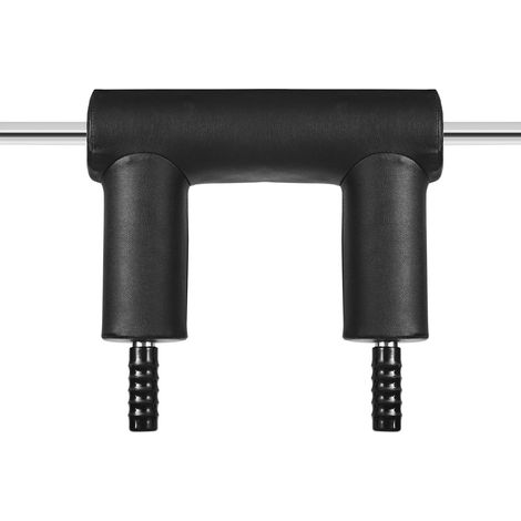 Sichere 1500-Pfund-Kniebeugenstange mit Schulter- und Armpolstern, 32 mm Durchmesser, ideal für Frontkniebeugen, Ausfallschritte und Rehabilitation. (1/5)