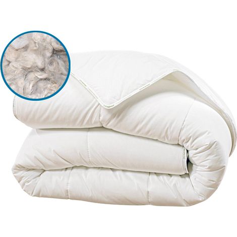 OLYMPE LITERIE Couette SWEETNESS 140x200 cm Laine pure (1/4)