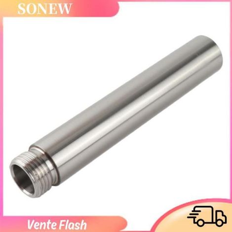 HURRISE barre d'extension de robinet de douche Tube d'extension de douche en acier inoxydable, quincaillerie pare-bain 10 4 pouces (1/5)