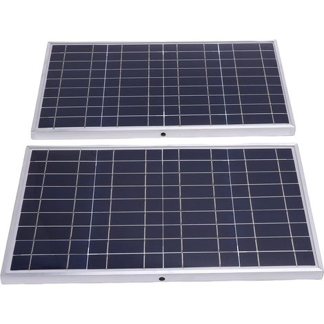 Kit de panneau solaire 200 W avec cadre en aluminium et contrôleur de charge solaire pour applications hors réseau et voyages en camping-car (1/5)