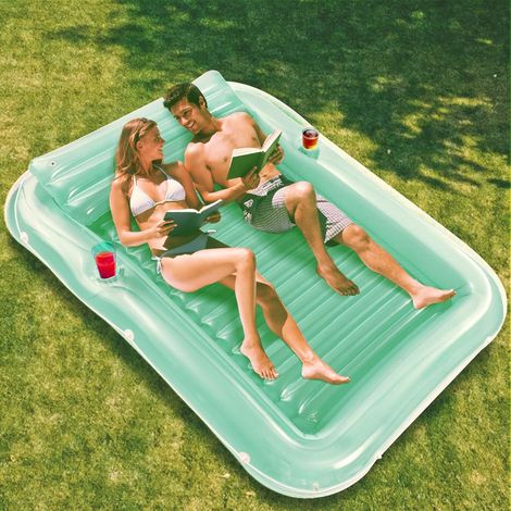 Float Joy Tanning Pool Inflatable Mattress, Swimming Pool Buoy, Adult, Games, Swimming Pool, Inflatable Lounger, Floating Mat