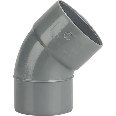 Gomito PVC Wavin 3025820 45 gradi giunto maschio femmina