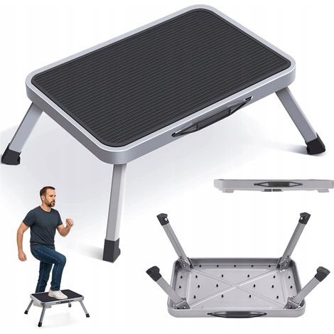 Tabouret pliant pratique pour la maison et l'extérieur, supportant une charge maximale de 150 kg. (1/5)