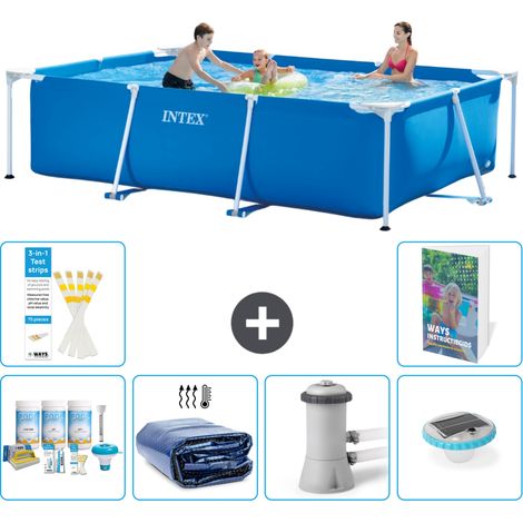 Rechteckiger Frame Pool - 300x200x75 cm - 7-teilig S160