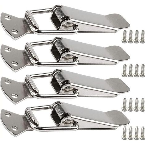 Fermoir de tension en acier inoxydable 56 mm  Loquet à ressort robuste  Clip de serrage pour boîtes à outils  Installation facile (1/5)