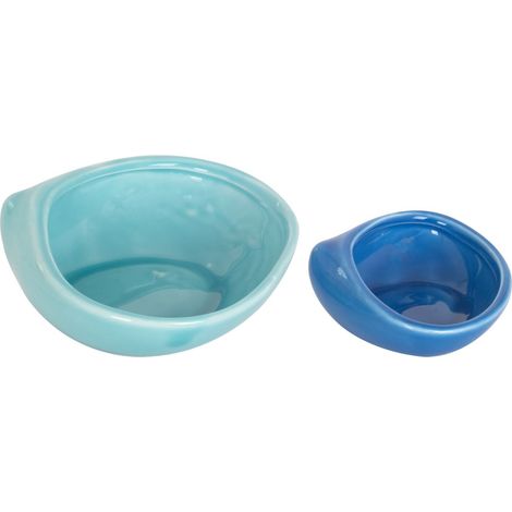 S/2 Schalen in Muschelform aus Keramik zum Dekorieren und Servieren von Speisen – Eleganz und Stil auf Ihrem Tisch