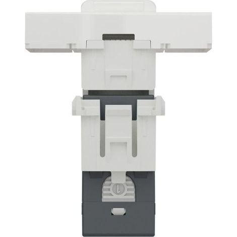 Presa RJ45 singola Cat 6A schermata STP FTP 2 moduli bianco - NU344918
