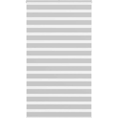 Doppelrollo Hellgrau 125x230 cm Stoffbreite 120,9 cm Polyester