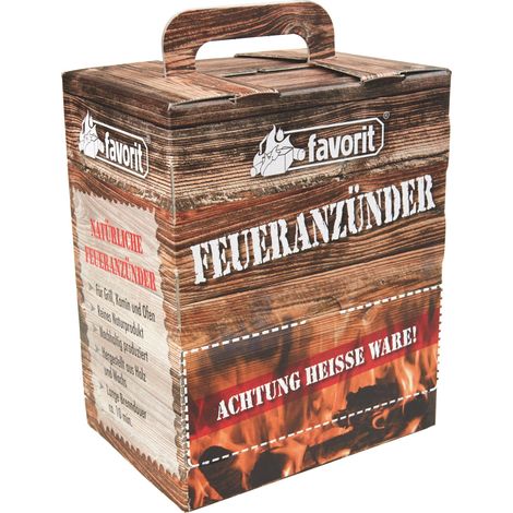 Favorit Feuerkiste Öko-Zündwolle 100 Stück Grillanzünder & Holzkohle (1/2)