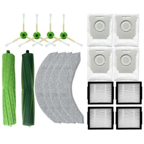 LAN Accessoires et pièces détachées pour iRobot Roomba Combo 10 Max : brosse latérale principale, filtre HEPA, lingettes de nettoyage, sacs à poussière. (1/5)