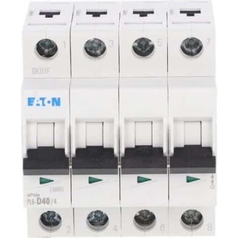 Interruttore Eaton pl6-d40 4 poli 40 A 6 kA