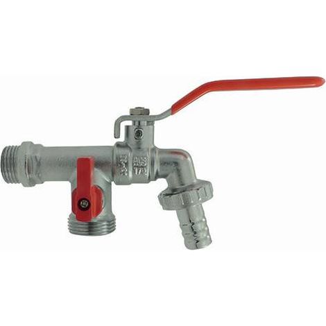 Robinet de jardin double pour programmateur d'arrosage