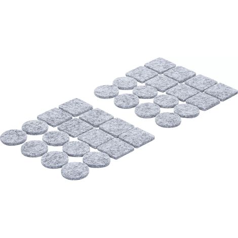 Jeu de protections antidérapants  gris tacheté  32 pièces
