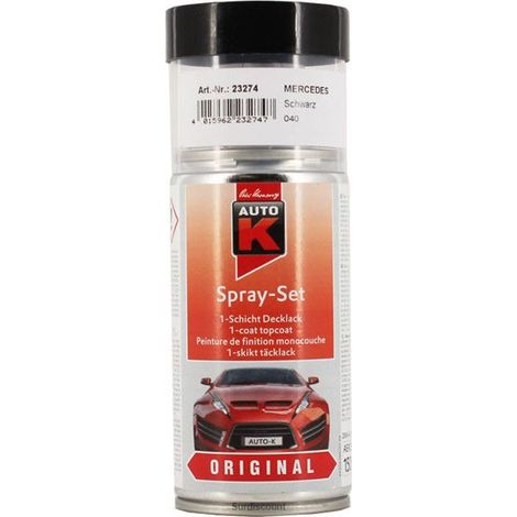 Peinture carrosserie - AUTO K - 40 SCHWARZ - Noir - 150 ml - Pour Mercedes-Benz (1/4)