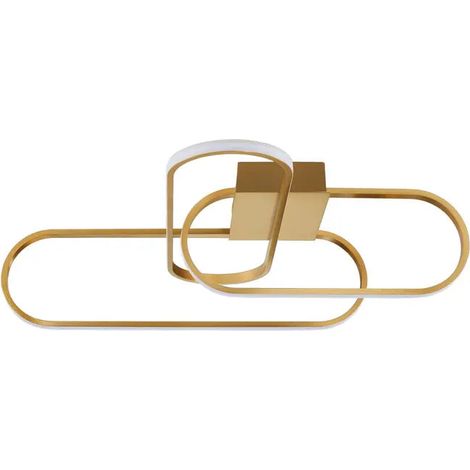 [NEUWERTIG] B-Ware Nova Luce Deckenleuchte Deckenlampe Arte Led Lampe Gold Warmweiß Dimmbar 41 W