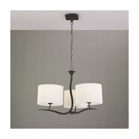 Suspension, Suspension Eve 3L Mantra crème/anthracite en Fabric, MANTRA (1/3)