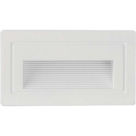 Foco empotrable LED rectangular V-TAC de 3 W, blanco cálido, IP20