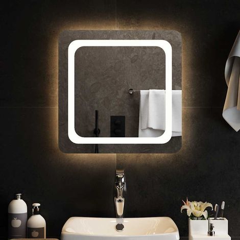Miroir de salle de bain LED 50x50 cm