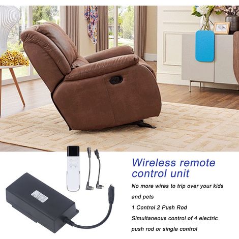 Ortviai Télécommande sans fil 2,4 GHz pour fauteuil électrique à moteur unique – Contrôleur DC 29 V, 1 télécommande pour 2 moteurs (1/4)