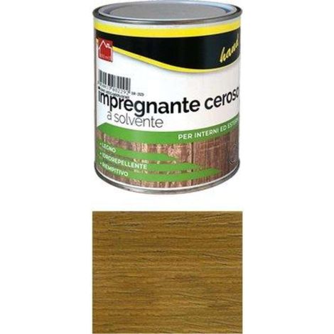 IMPREGNANTE CEROSO A SOLVENTE HAND - NOCE SCURO  ML 750 - 6 pezzi