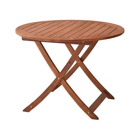 Borkum Klapptisch, rund, Ø 100 cm, FSC Eukalyptusholz