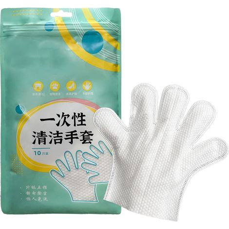 Guantes de microfibra desechables para limpieza, uso seco y húmedo, resistentes – Ideal para el hogar, cocina y mascotas (1/4)