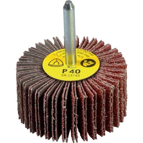 Amoladora  de láminas  KM  613  Ø50xH20mm  G.40  Corindón  Vástago-D.6mm  KLINGSPOR (1/2)