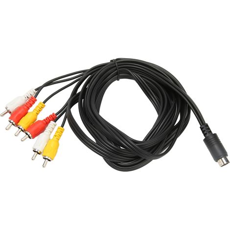 Câble Mini DIN 6 vers RCA 9 Pins pour Système Home Cinéma et Caméscope Haute Qualité (1/5)