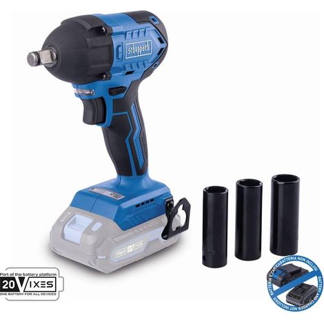 Llave de impacto sin escobillas 1/2 20v sin bateria ixes Scheppach bc-iw350-x (1/5)