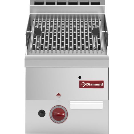 Grill pierre de lave gaz grille cuisson fonte - Diamond