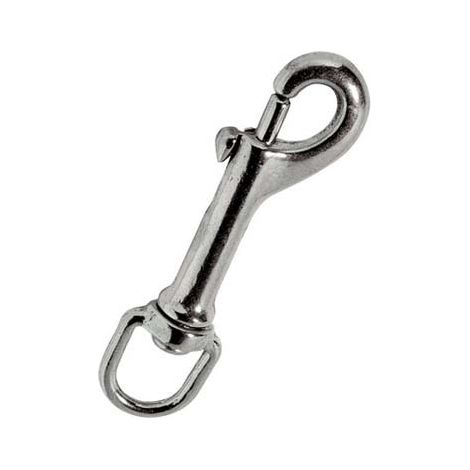 MOSCHETTONE REDINE LUNGO OTTONE NICHELATO KONG - + GIRELLO L.MM 77+1/2- 5 pezzi