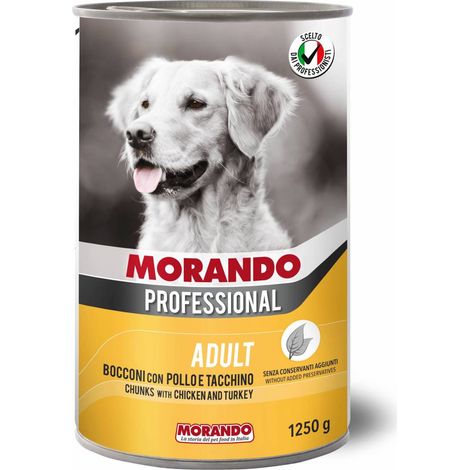 CIBO CANE MORANDO LATT 1250 G POLLO TACCHINO - 12 pezzi