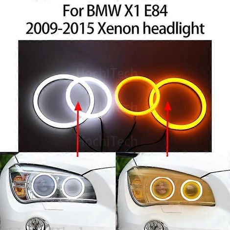 Switchback Cotton Light LED Angel Eye Dual White Amber für BMW X1 E84 2009 2010 2011 2012 2013 2014 2015 Xenon-Scheinwerfer