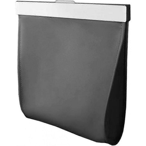 Support magnétique étanche pour sac poubelle de voiture, poubelle automobile anti-fuite avec fermeture à pression, aimant puissant, installation sans outil - 28 x 13 x 27 cm (1/5)
