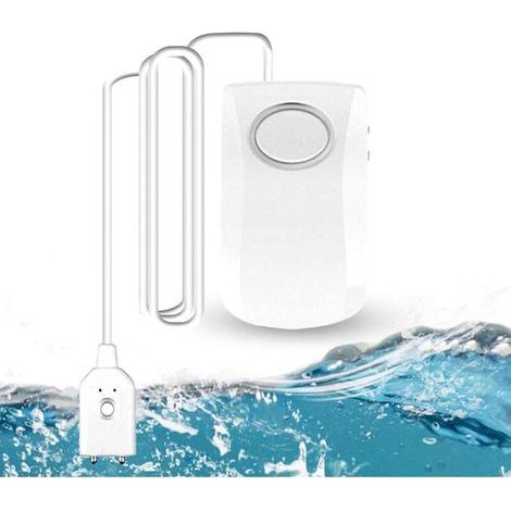 Détecteur de Fuite d'eau Wi-FI, Détecteur Inondation Intelligent 130dB, Détecteur d'eau Capteur d'alarme d'eau sans Fil, Notifications Push sur Les Smartphones TUYA/Smart Life APP (1/5)