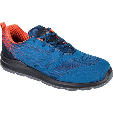 Deportivo Steelite Aire Trainer S1P: Comodidad y Estilo para el Trabajo / Azul Naranja / 42
