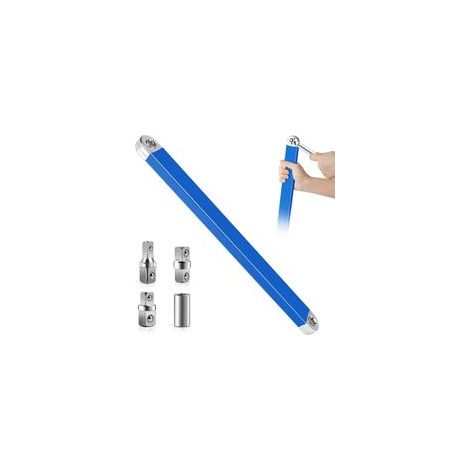 Clé à Rallonge Décalée, Rallonge de Clé Dynamométrique, Zero Offset Extension Wrench, Clé à Espace Restreint Prolongée avec Adaptateurs de 1/2", 1/4" et 3/8"