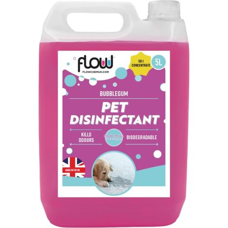 Pet Disinfectant Floor Cleaner 5L Pet Odour & Stain Remover Kennel Disinfectant Concentrated Pet Safe Cleaner