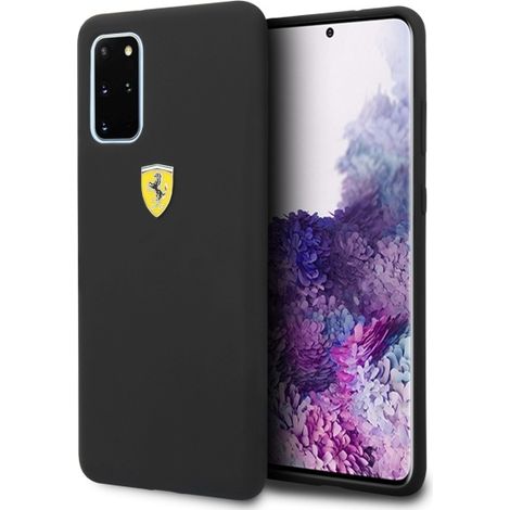 Custodia in silicone nera Ferrari per Samsung Galaxy S20 Plus (1/5)