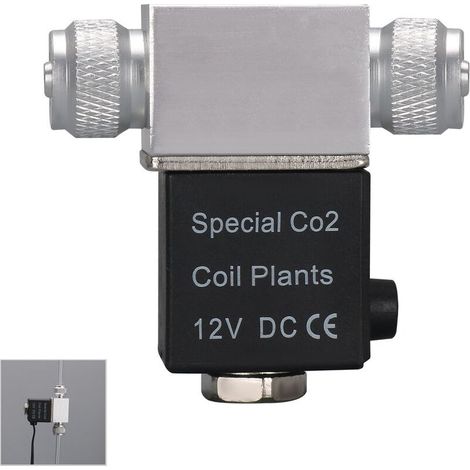 Magnetventil für CO₂-Anlagenregler im Aquarium. 12 V DC Ausgang. Anschluss an einen 46-mm-Schlauch oder Blasenzähler. Geräuscharmer Doppelkopf. Ausführung für niedrige Temperaturen, Modell: Doppelkopf (1/5)