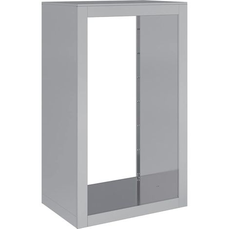 Leñero acero galvanizado 60x40x100 cm vidaXL